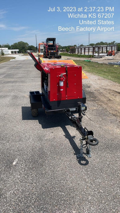 2022 Shindaiwa DGW400MDL Kubota D902 Engine, 23 HP, Dual Op Welder, Wire, Arc, Droop Stick, Tig, and CC Stick Functionality, Simulphase, 3 Phase and 1 Phase Gen Output, Single Axle NB Trlr, Slr Trckl Chrg 12V 12W, Fire Ext