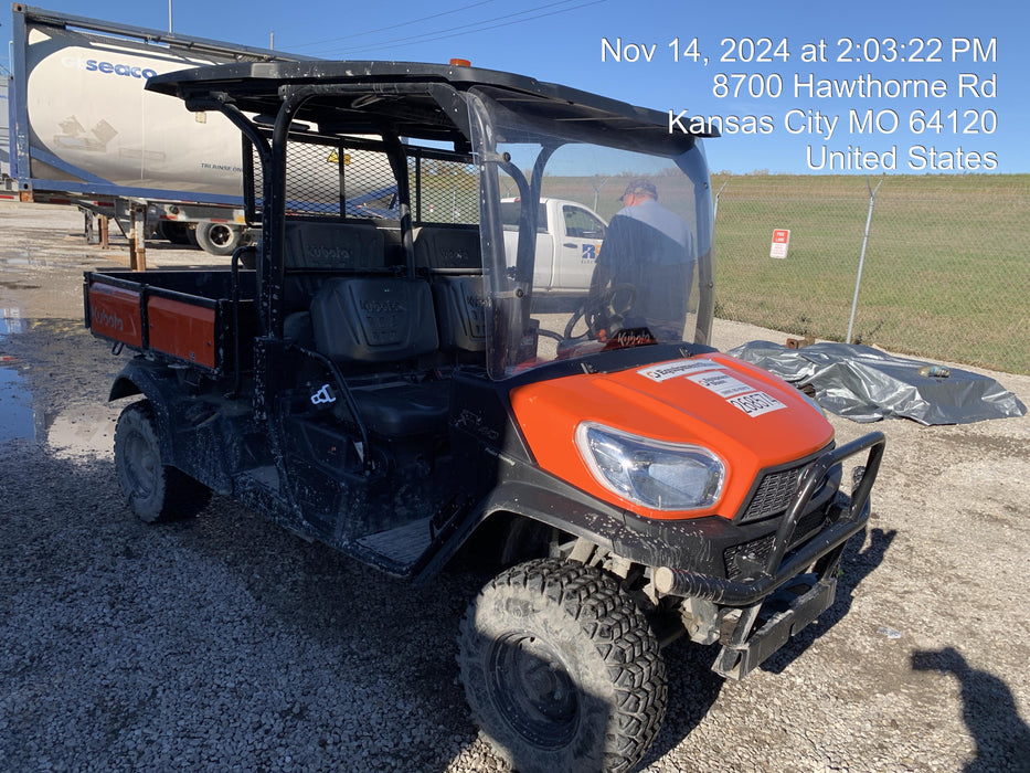 2022 Kubota RTV-X1140W-H Plastic Canopy, Windshield Acrylic Clear, LED Strobe Light, Wire Harness Kit, Back up Alarm