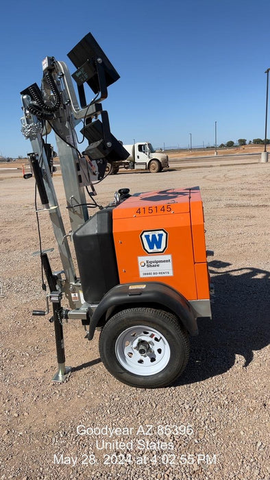 2024 Wanco WLTT-4MM4K Diesel, Deep Sea Controller, Shore Power Plug, Auto Start, (4) 350W LED Floodlights, 4kW Generator, 60 Gal Fuel Tank, 2" Ball, T3