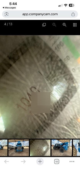 2017 Genie GTH-1056 Genie GTH1056, Solid Tires, 60" carriage, Light Kit, Open ROPS