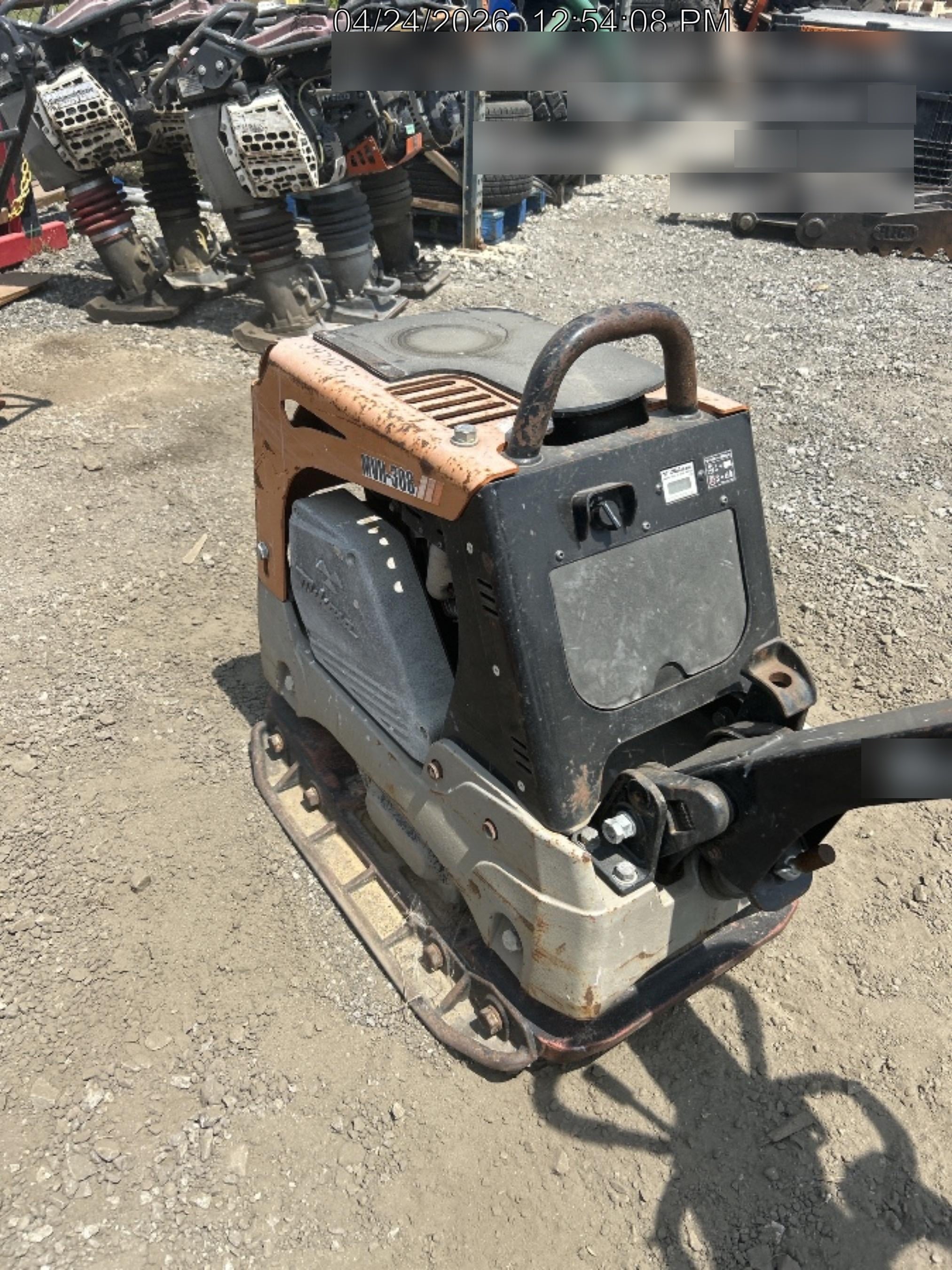 2023 Multiquip MV308GH Honda GX270, 18" Plate, Tachometer