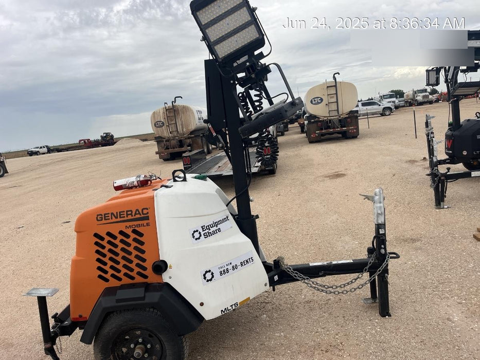 2024 Generac MLT2 Diesel, Flex Switch 120V Input, Powerzone Controller, 
(4) 320W LED Lights, 4kW Generator, 39.9 Gal Fuel Tank, 2" Ball, T3