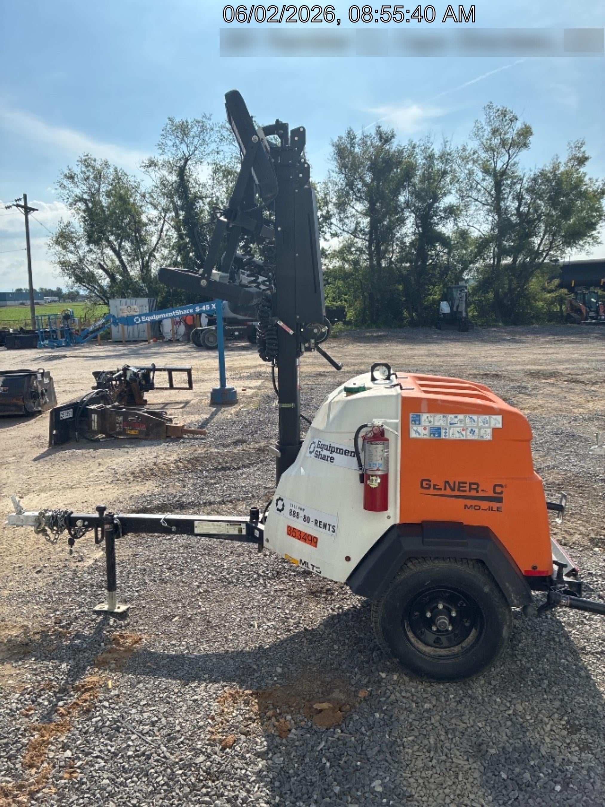 2023 Generac MLT2 Diesel, Flex Switch 120V Input, Powerzone Controller, (4) 320W LED Lights, 4kW Generator, 39.9 Gal Fuel Tank, 2" Ball, T3