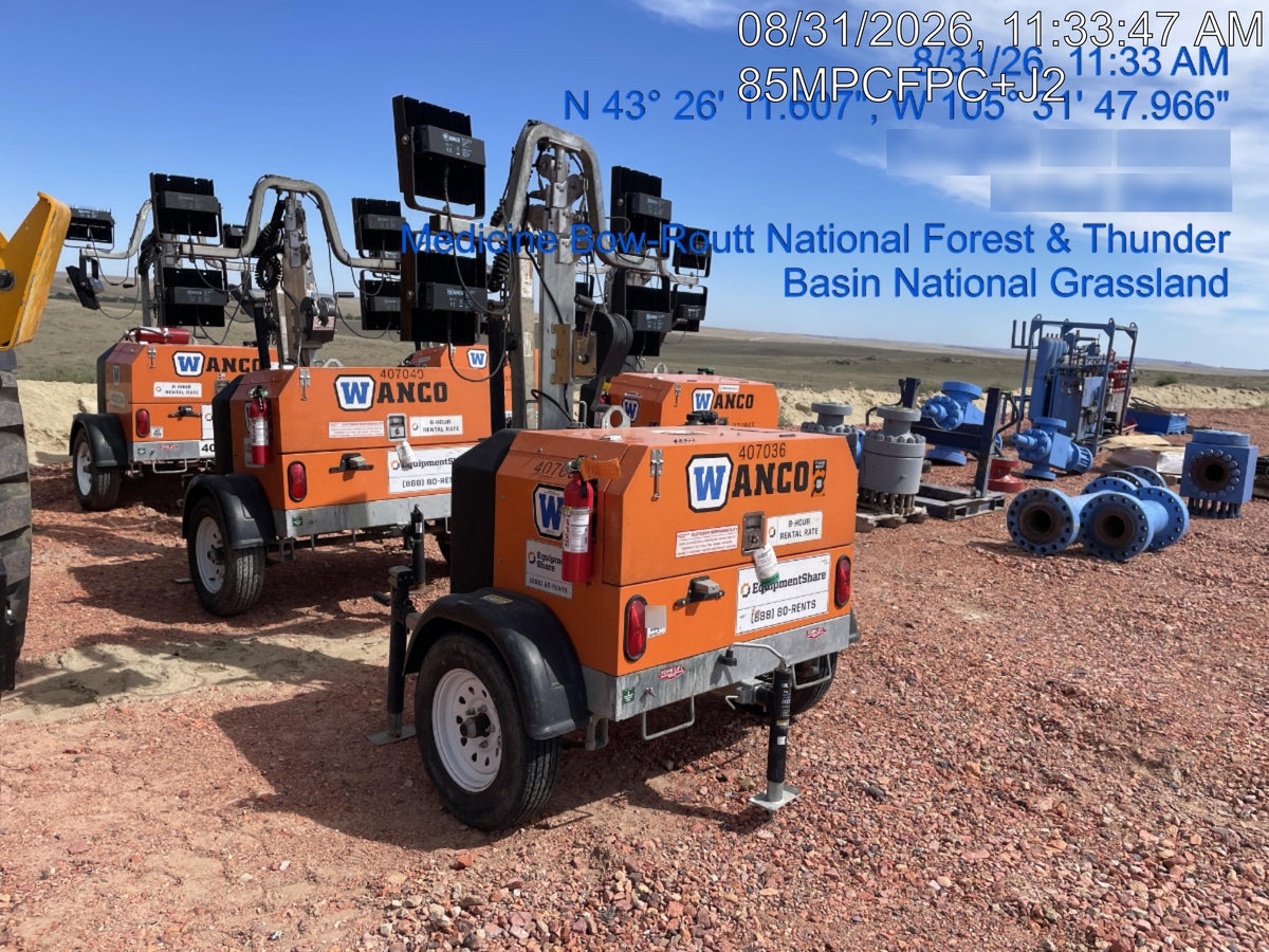 2024 Wanco WLTT-4MM4K Diesel, Deep Sea Controller, Shore Power Plug, Auto Start, (4) 350W LED Floodlights, 4kW Generator, 60 Gal Fuel Tank, 2" Ball, T3