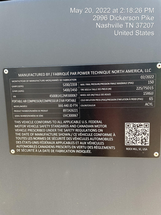 2022 ATLAS COPCO XAS440