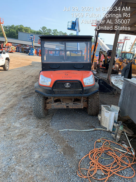2020 Kubota RTV-X1140WL-H 4 Passenger Cart with Metal Top, windshield, strobe light, harness, and backup alarm