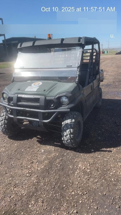 2019 Kawasaki Mule PRO-DXT Standard Options, Backup Alarm, Beacon, Plastic Hard Top, Poly Windshield, Horn Kit
