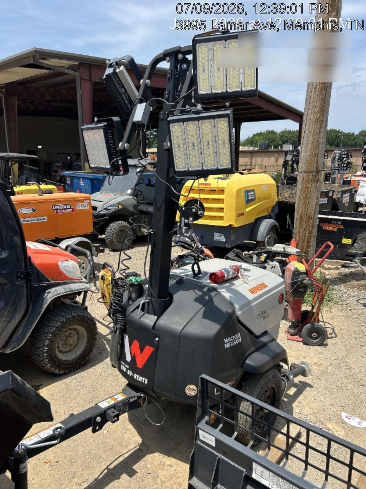 2024 Wacker Neuson LTT4 Diesel, Kohler KDW702, Deep Sea Controller, Auto Start, LED 320W, Bypass Outlet, T3