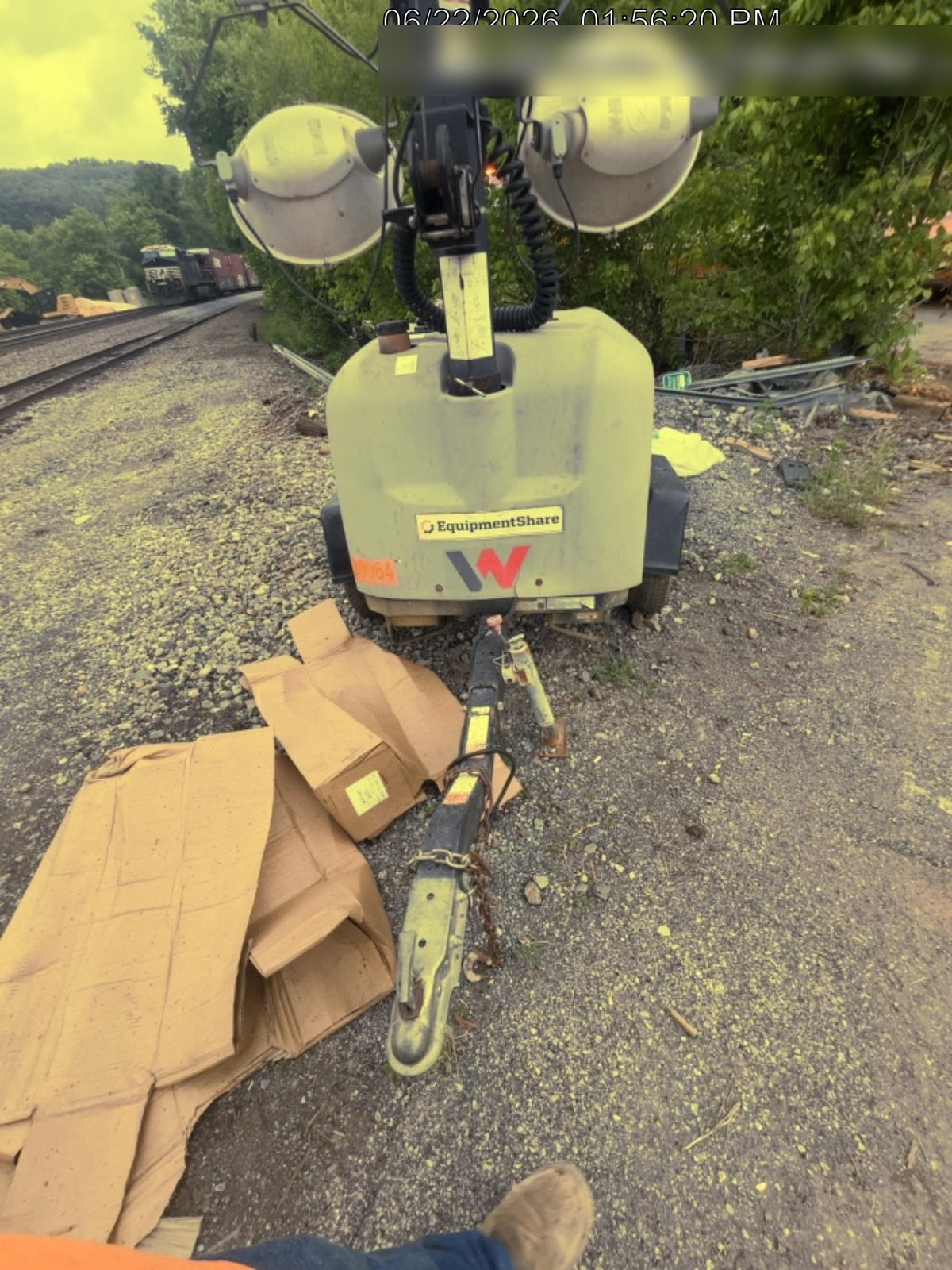 2019 Wacker Neuson LTV6L-MH Wacker Neuson LTV6L Mobile Light Tower w/Fuel Level Sensor Installed