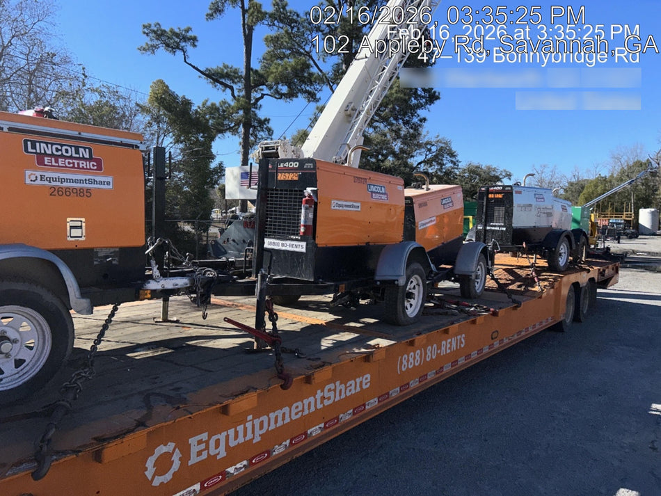 2020 Lincoln Electric Vantage 322 Welder Ready-Pak 3, w/ GPS & Decals (includes trailer, cable rack, fender light kit)