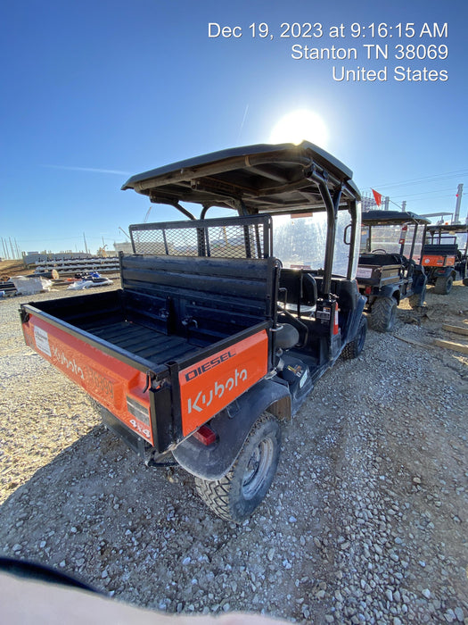 2021 Kubota RTV-X1140W-H Plastic Canopy, Windshield Acrylic Clear, LED Strobe Light, Wire Harness Kit, Back up Alarm