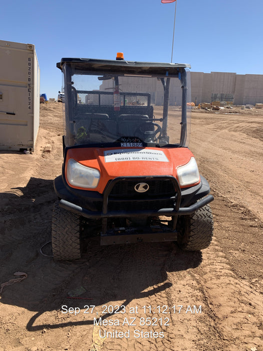 2022 Kubota RTV-X1140W-H Plastic Canopy, Windshield Acrylic Clear, LED Strobe Light, Wire Harness Kit, Back up Alarm