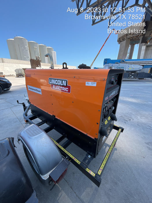 2022 Lincoln Electric LE400 Kubota V1505, Trlr, Cable Rack, Light Kit, ES Decals, T3