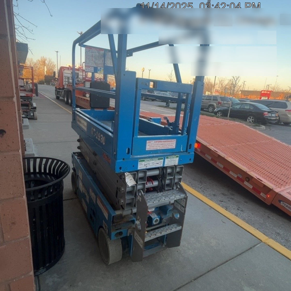 2020 Genie GS-1930 Solid Non Marking Tires, Beacon, Folding rails with half height swing gate