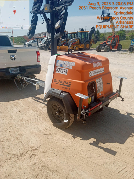 2023 Generac MLT2 Diesel, Flex Switch 120V Input, Powerzone Controller, (4) 320W LED Lights, 4kW Generator, 39.9 Gal Fuel Tank, 2" Ball, T3