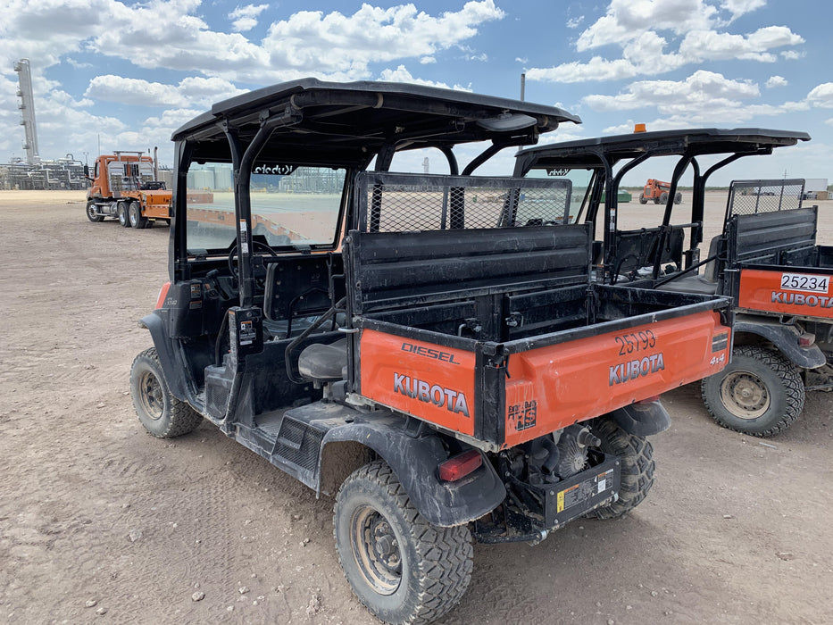 2019 Kubota RTV-X1140W-H 4wd Utility Cart, LED Strobe, Windshield Tempered Glass, Pastic Canopy, Wire Harness Kit, Backup Alarm