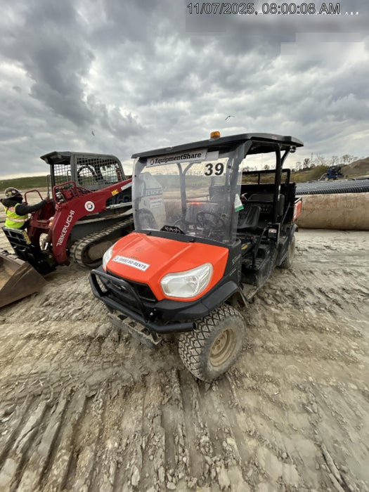 2021 Kubota RTV-X1140W-H Plastic Canopy, Windshield Acrylic Clear, LED Strobe Light, Wire Harness Kit, Back up Alarm