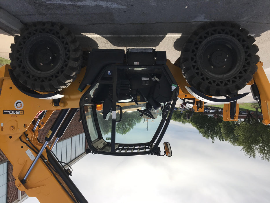 2019 JCB 510-56 Canopy, 74 HP, Solid Tires, STD Worklight, Beacon, Aux Hydraulics, Lifting Eye, Back up Alarm w/66" Carriage/60" Forks