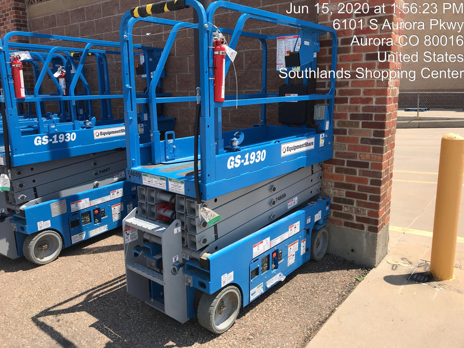 2020 Genie GS-1930 Fixed rails with chain entry gate - Pre A92.20