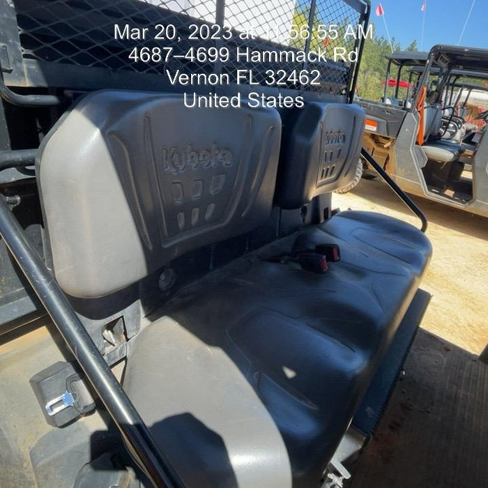 Kubota RTV-X1140W-H 4wd Utility Cart, 4 Seat, Diesel, LED Strobe, Windshield Tempered Glass, Plastic Canopy, Wire Harness Kit, Backup Alarm