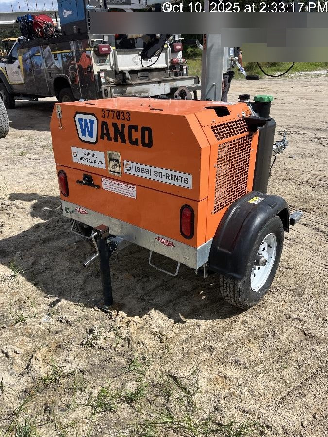 2023 Wanco WLTT-4MM4K Diesel, Deep Sea Controller, Shore Power Plug, Auto Start, (4) 350W LED Floodlights, 4kW Generator, 60 Gal Fuel Tank, 2" Ball, T3