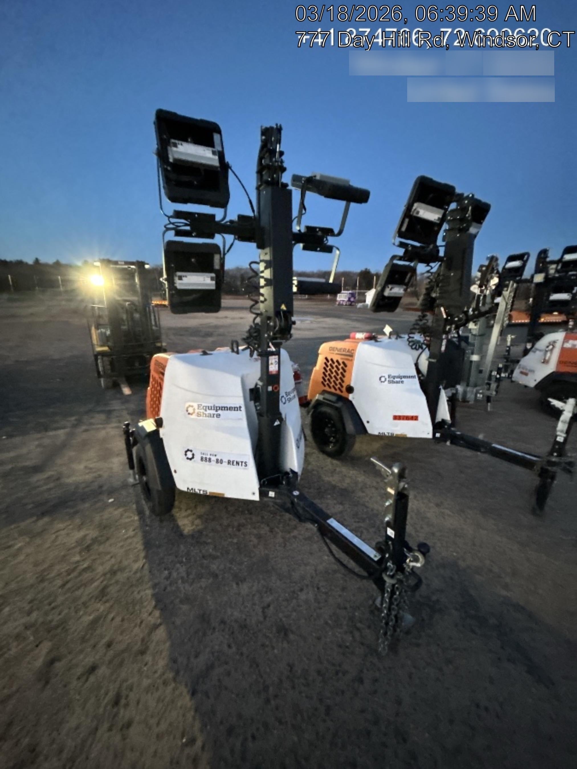 2023 Generac MLT2 Diesel, Flex Switch 120V Input, Powerzone Controller, (4) 320W LED Lights, 4kW Generator, 39.9 Gal Fuel Tank, 2" Ball, T3