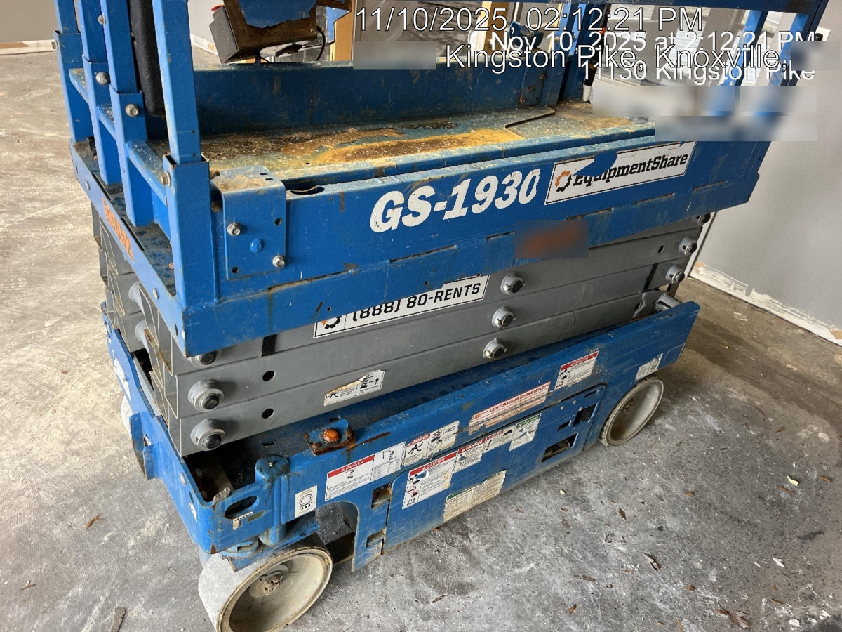 2019 Genie GS-1930 Fixed Rails with Chain Entry