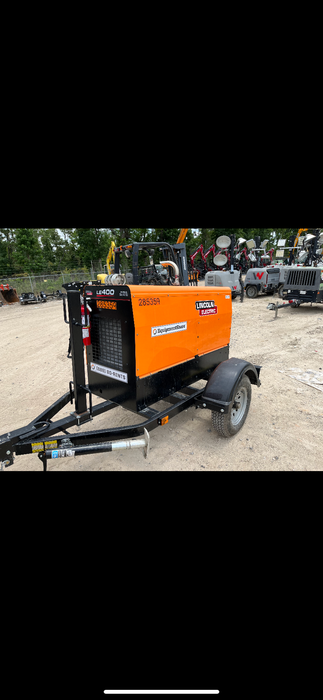 2022 Lincoln Electric LE400 Kubota V1505, Trlr, Cable Rack, Light Kit, ES Decals, T3