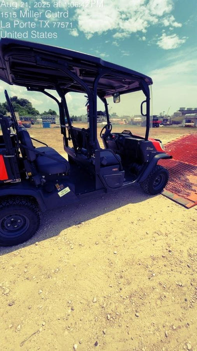 2021 Kubota RTV-X1140W-H Plastic Canopy, Windshield Acrylic Clear, LED Strobe Light, Wire Harness Kit, Back up Alarm