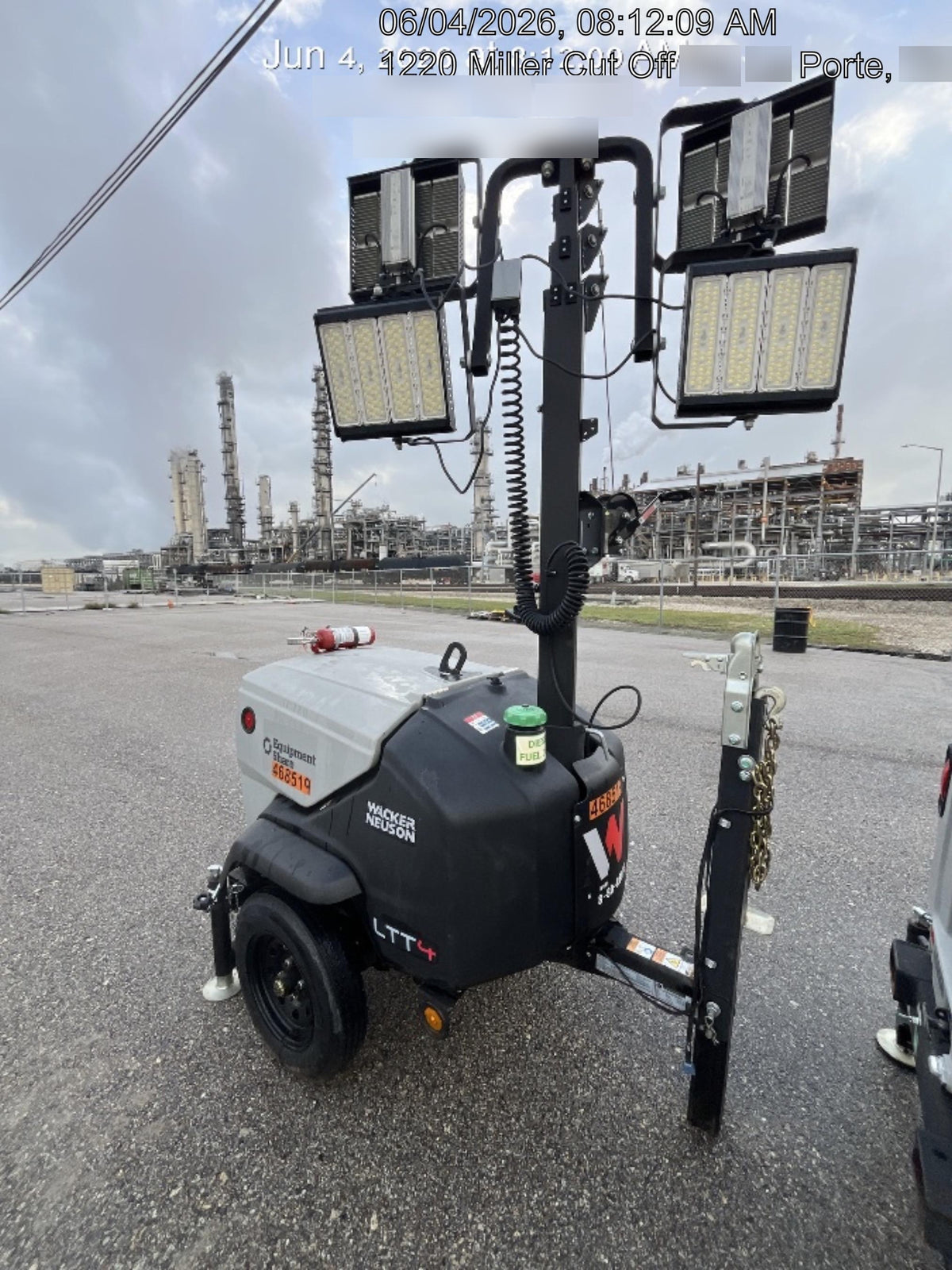 2024 Wacker Neuson LTT4 Diesel, Kohler KDW702, Deep Sea Controller, Auto Start, LED 320W, Bypass Outlet, T3