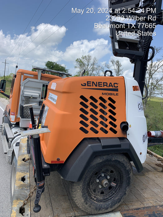 2023 Generac MLT2 Diesel, Flex Switch 120V Input, Powerzone Controller, 
(4) 320W LED Lights, 4kW Generator, 39.9 Gal Fuel Tank, 2" Ball, T3