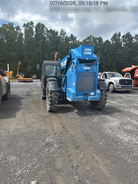 2018 Genie GTH-1056 Genie GTH-1056 w/Enclosed Cab w/HVAC, Work Lights, Solid Tires, Beacon, 60" Carriage and Forks
