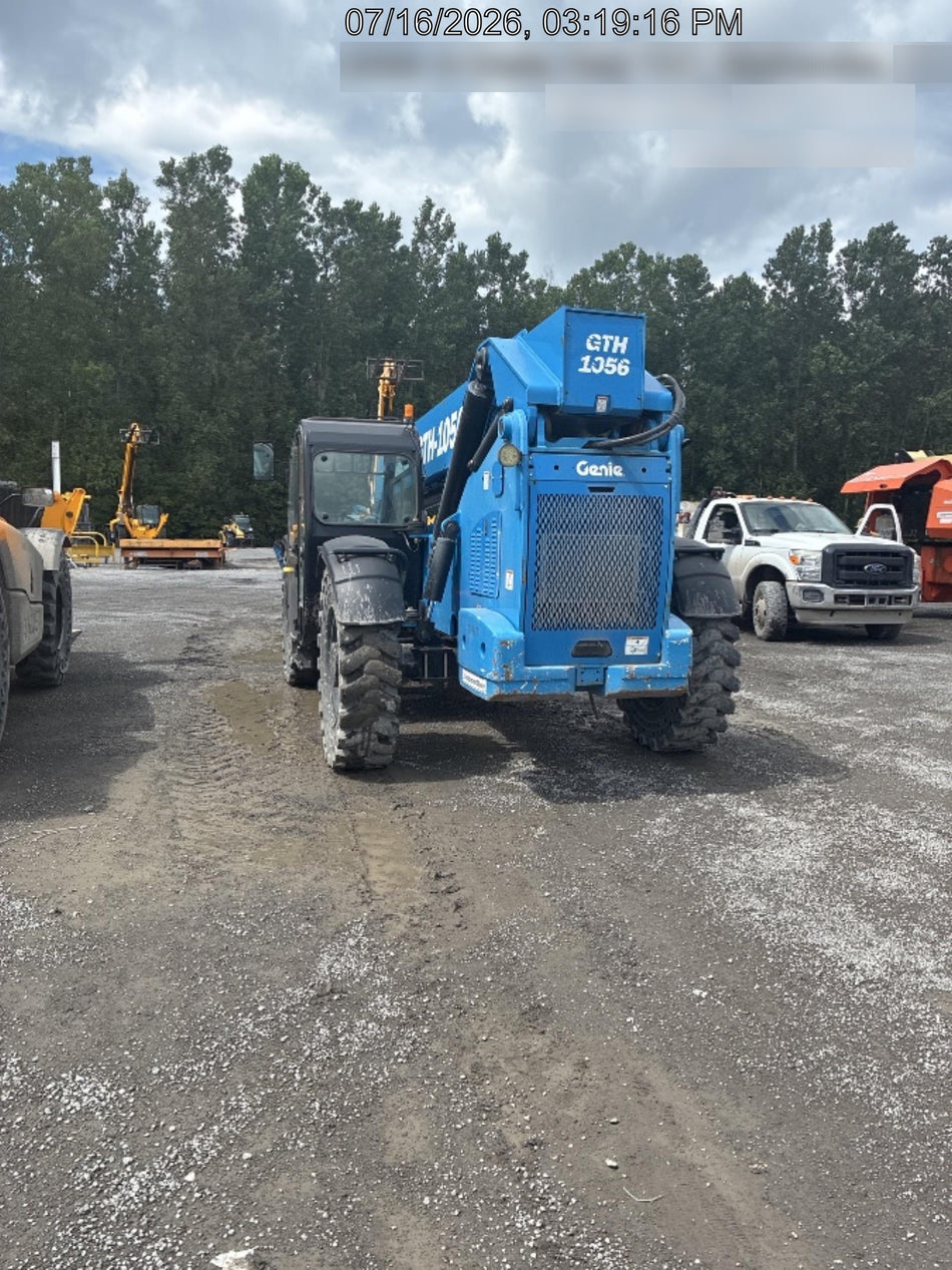 2018 Genie GTH-1056 Genie GTH-1056 w/Enclosed Cab w/HVAC, Work Lights, Solid Tires, Beacon, 60" Carriage and Forks