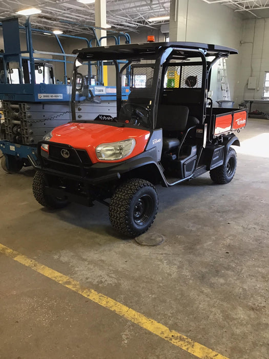 Kubota RTV-X1140W-H Kubota RTVX1140WH 4wd Utility Cart, LED Strobe, Windshield Tempered Glass, Plastic Canopy, Wire Harness Kit, Backup Alarm