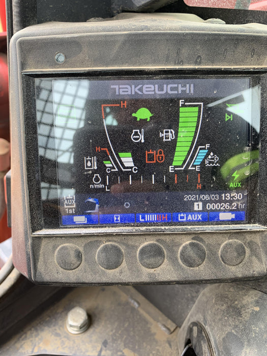 2020 Takeuchi TL12R2-CRR Cab/Heat/Air, Hydraulic QC, Ride Control