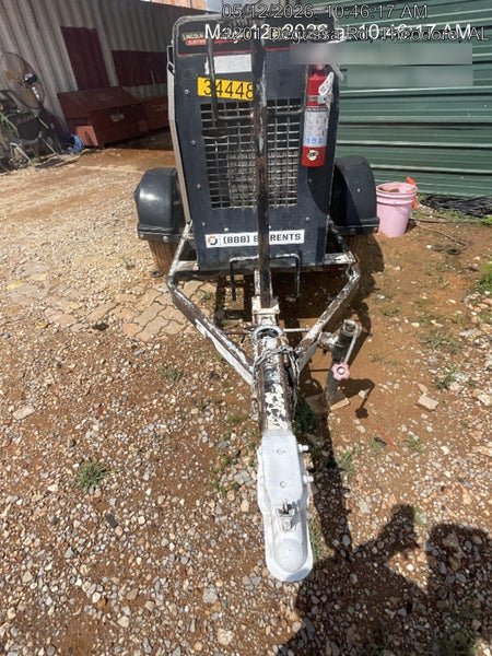 2019 Lincoln Electric Vantage 322 Welder Ready-Pak 3, Two wheel trailer, Fender and Light kit, Cable Rack