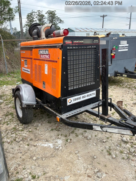 2022 Lincoln Electric Vantage 549X Crosslink Technology, Trailer Mounted, ES Decals, T3