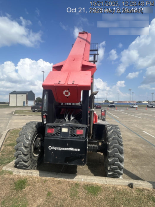 2019 Manitou MTA8044 74hp T4F, Cab/Heat/Air, Cab and Boom LED work lights, Auxiliary Hydraulics, Solid Tires, Amber strobe, Lift Hook 66" Carriage, 60" Forks