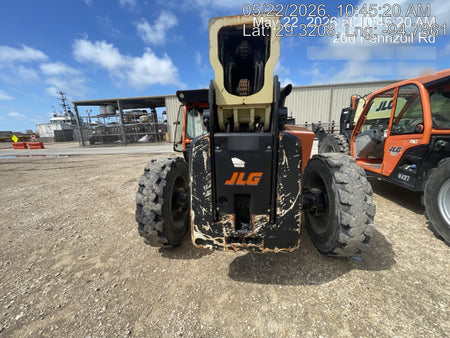 2019 JLG 1255 JLG 1255 T4F w/Full Cab, HVAC, Solid Tires, Work Lights/Beacon, 60" Carriage/Forks
