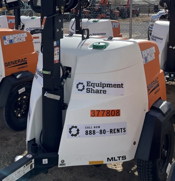 2023 Generac MLT2 Diesel, Flex Switch 120V Input, Powerzone Controller, 
(4) 320W LED Lights, 4kW Generator, 39.9 Gal Fuel Tank, 2" Ball, T3