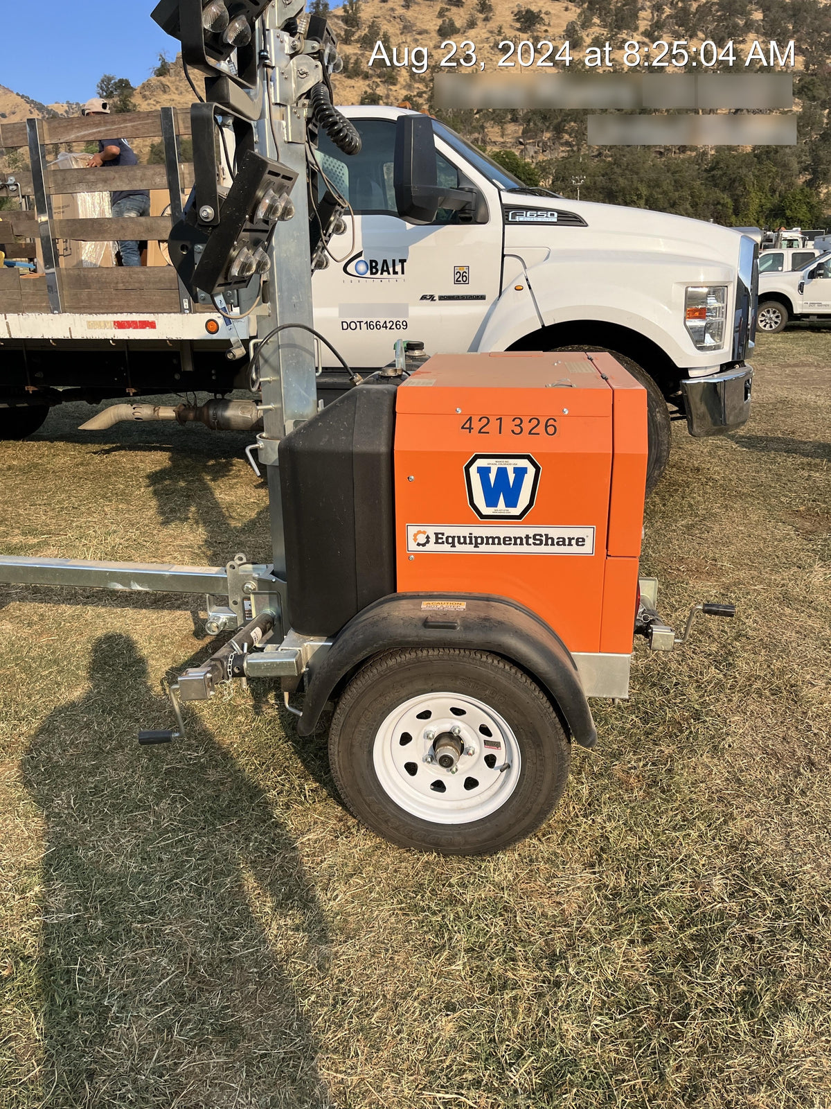 2024 Wanco WLTT-4MM4K Diesel, Deep Sea Controller, Shore Power Plug, Auto Start, (4) 350W LED Floodlights, 4kW Generator, 60 Gal Fuel Tank, 2" Ball, T3