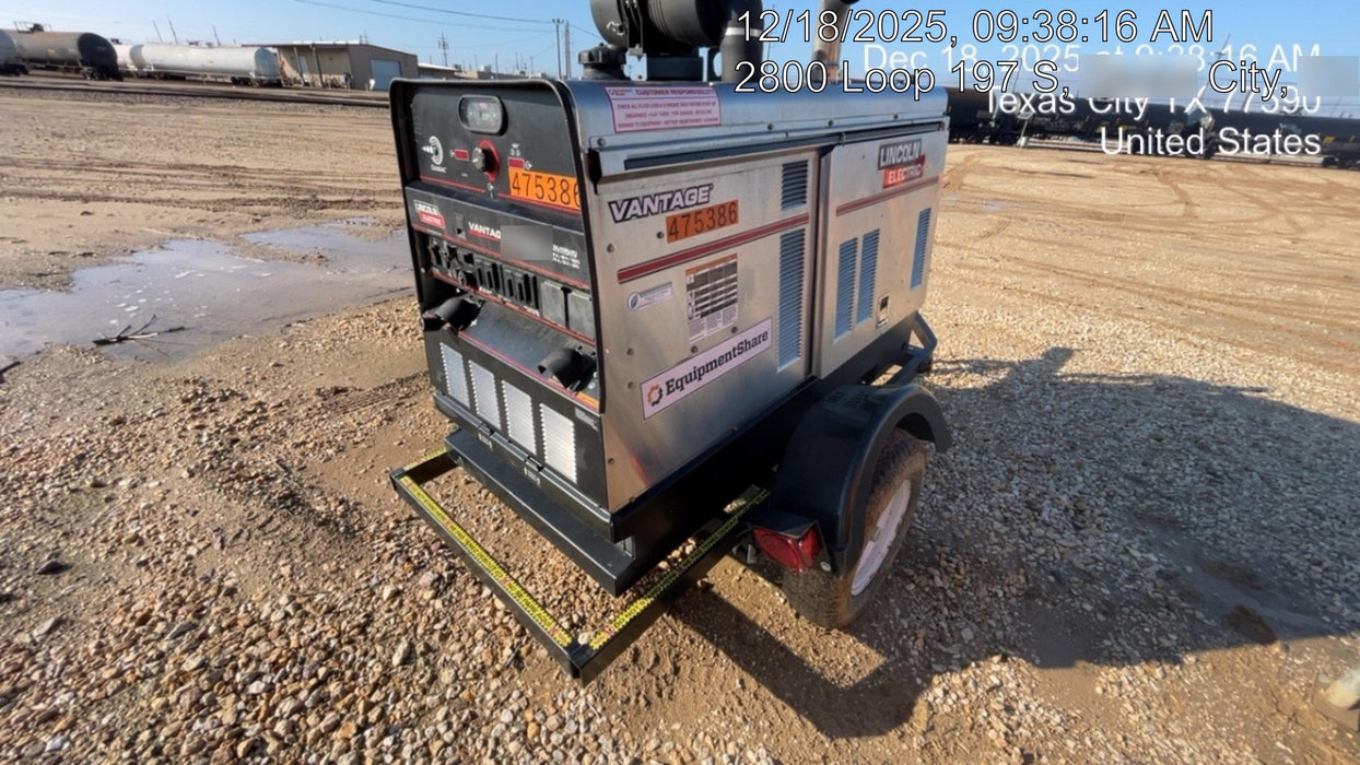 2024 Lincoln Electric Vantage 549X Vantage 549X Ready Pak 3 w/ Telematics & Decals, Stainless (Includes Trailer, Cable Rack, Fender Light Kit), part #K3534-2-RP3MES