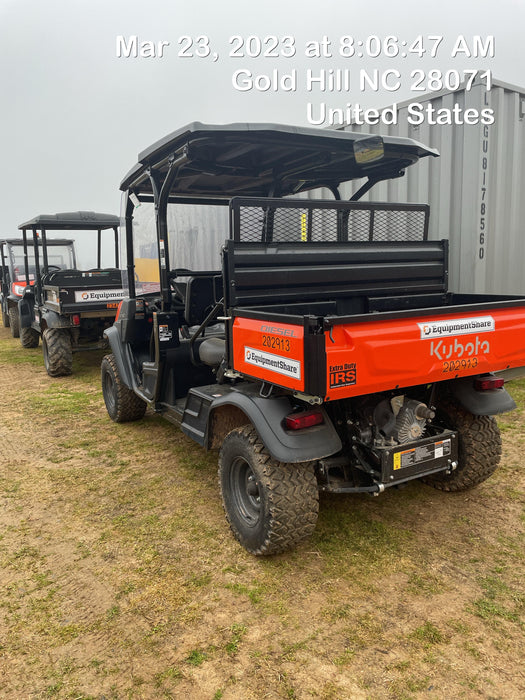 2022 Kubota RTV-X1140W-H Plastic Canopy, Windshield Acrylic Clear, LED Strobe Light, Wire Harness Kit, Back up Alarm
