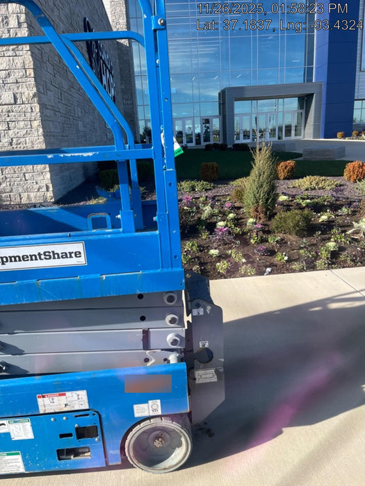 2019 Genie GS-1930 Fixed Rails with Chain Entry