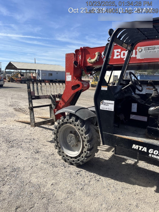2019 Manitou MTA6034 Manitou MTA6034 Canopy, LED Work Lights, Solid Tires, Beacon, Auxiliary Hydraulics w/48" Carriage and 48" Forks