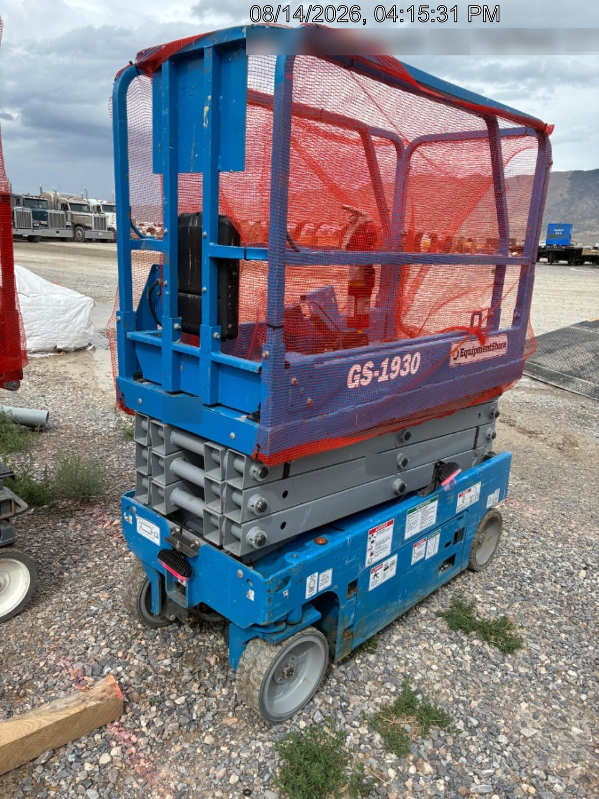 2020 Genie GS-1930 Fixed rails with chain entry gate - Pre A92.20