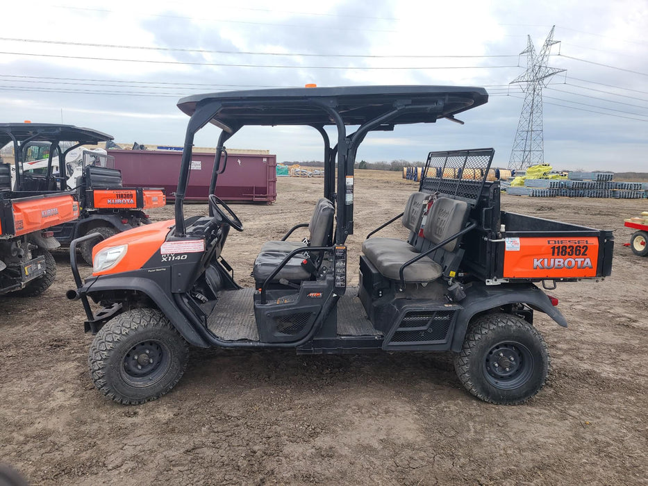 2020 Kubota RTV-X1140W-H Canopy, 4-Seater, Diesel, Windshield Acrylic Clear, LED Strobe, Backup Alarm