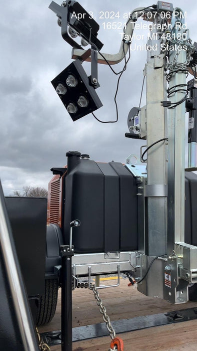 2024 Wanco WLTT-4MM4K Diesel, Deep Sea Controller, Shore Power Plug, Auto Start, (4) 350W LED Floodlights, 4kW Generator, 60 Gal Fuel Tank, 2" Ball, T3