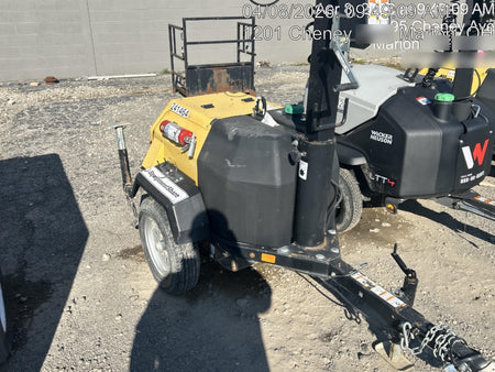2022 Allmand NLV3GR (4) LED Light Fixture 350W, 23' Vertical Mast, 3kW Prime, Towable, Deep Sea L401, Leveling Jacks, Yanmar T4F 5.8hp