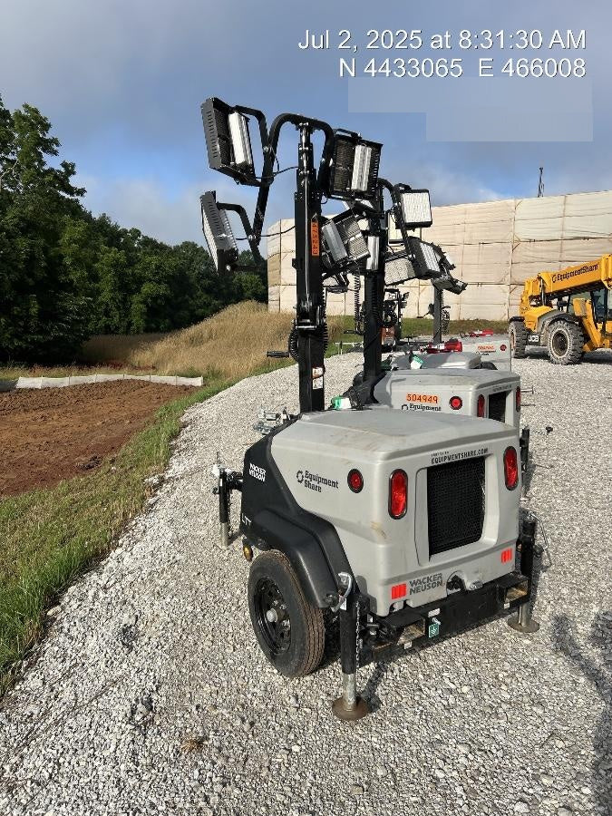 2024 Wacker Neuson LTT4 Diesel, Kohler KDW702, Deep Sea Controller, Auto Start, LED 320W, Bypass Outlet, T3